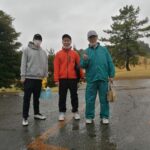 霞ヶ丘にてゴルフに雨の中行って来ました！